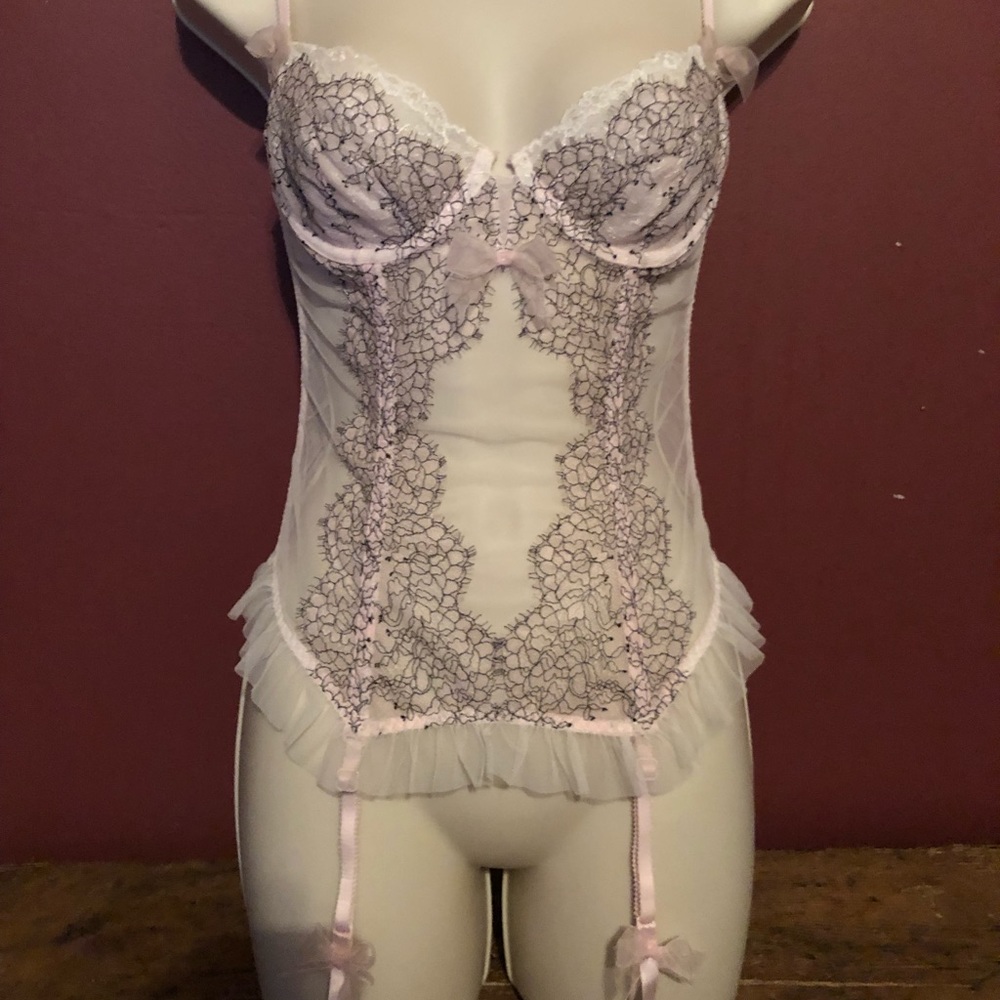 Pink and Black Corset
